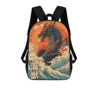 sinyumoney Zaino 3D Divertente E Alla Moda Per Ragazzi E Ragazze Adolescenti Pop Culture Leviathan Zaino Con Stampa 3D Per Bambini, Zaini Per La Scuola Primaria 17inch