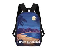 sinyumoney Zaino 3D Divertente E Alla Moda Per Ragazzi E Ragazze Adolescenti Sharm El-Sheikh Egypt Travel Zaino Con Stampa 3D Per Bambini, Zaini Per La Scuola Primaria 17inch