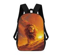 sinyumoney Zaino 3D Divertente E Alla Moda Per Ragazzi E Ragazze Adolescenti The Lion Beautiful Twiligh Zaino Con Stampa 3D Per Bambini, Zaini Per La Scuola Primaria 17inch