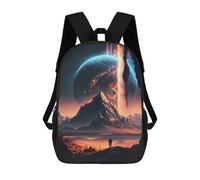 sinyumoney Zaino 3D Divertente E Fresco Per Adolescenti (ragazzi E Ragazze) Galactic Horizons Zaino Stampato 3D Per Bambini Borsa Scuola Primaria, Planet Explorer, 17"