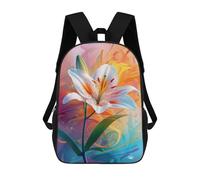 sinyumoney Zaino 3D impermeabile per bambini, stile scolaro, carino e alla moda, per ragazze e ragazzi., Stile-21, 17"