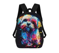 sinyumoney Zaino 3D impermeabile per bambini, stile scolaro, carino e alla moda, per ragazze e ragazzi., Stile-22, 17"