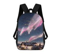 sinyumoney Zaino 3D impermeabile per bambini, stile scolaro, carino e alla moda, per ragazze e ragazzi., Stile-23, 17"