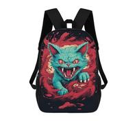 sinyumoney Zaino 3D impermeabile per bambini, stile scolaro, carino e alla moda, per ragazze e ragazzi., Stile: 7., 17"
