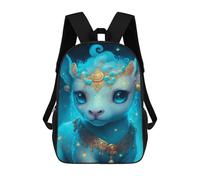 sinyumoney Zaino 3D impermeabile per bambini, stile scolaro, carino e alla moda, per ragazze e ragazzi., Stile-22, 17"