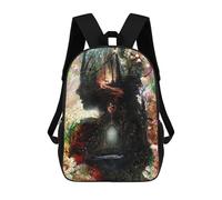 sinyumoney Zaino 3D impermeabile per bambini, stile scolaro, carino e alla moda, per ragazze e ragazzi., Stile-16, 17"