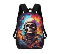 sinyumoney Zaino 3D impermeabile per bambini, stile scolaro, carino e alla moda, per ragazze e ragazzi., Stile-23, 17"