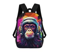 sinyumoney Zaino 3D impermeabile per bambini, stile scolaro, carino e alla moda, per ragazze e ragazzi., Stile: 18., 17"