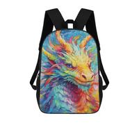 sinyumoney Zaino 3D impermeabile per bambini, stile scolaro, carino e alla moda, per ragazze e ragazzi., Stile-6, 17"