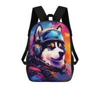 sinyumoney Zaino 3D impermeabile per bambini, stile scolaro, carino e alla moda, per ragazze e ragazzi., Stile: 9., 17"