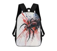 sinyumoney Zaino 3D Per Bambini Deer Ritratto con Astratto Sfondo Borse Stampate Borsa Scuola Zaino Leggero Zaino Alla Moda E Divertente Per Bambini, Watercolor Spider Art, 17"
