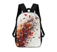 sinyumoney Zaino 3D Per Bambini Magical Deer in Moonlight Forest Borse Stampate Borsa Scuola Zaino Leggero Zaino Alla Moda E Divertente Per Bambini, Autunno Leaves Abstract, 17"