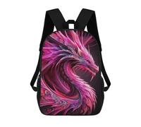 sinyumoney Zaino 3D Per Bambini Wolf Sky Night Moon Animale Borse Stampate Borsa Scuola Zaino Leggero Zaino Alla Moda E Divertente Per I Bambini, Whispers Of The Cosmos, 17"