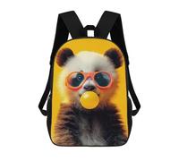 sinyumoney Zaino 3D Tiger, borsa da scuola per ragazzi, borsa per libri, zaino alla moda per computer portatile, zaino per ragazzi e ragazze, Baby Panda Bubblegum, 17"