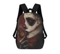 sinyumoney Zaino 4 Ragazze Snow White Zaino Scuola Ragazzo Stampato 3D, Zaino Casual E Leggero Per Collegiani, The Silence Between Life And Death, 17"