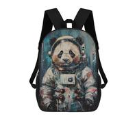sinyumoney Zaino Bossy Cat Throne Crown Zaino Scuola Stampato 3D Per Ragazzi E Ragazze Zaino Per Computer Portatile Per Bambini/Studenti/Adulti, Cute Astronaut Panda, 17"