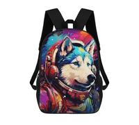 sinyumoney Zaino Colorful Fox Painting-3 Zaino Scuola Stampato 3D Per Ragazzi E Ragazze Zaino Per Computer Portatile Per Bambini/Studenti/Adulti, Stile: 8., 17"