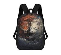 sinyumoney Zaino Colorful Fox Painting-3 Zaino Scuola Stampato 3D Per Ragazzi E Ragazze Zaino Per Computer Portatile Per Bambini/Studenti/Adulti, Stile: 14., 17"