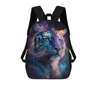 sinyumoney Zaino con stampa 3D Cosmic Cat Astronaut Helmet Borsa da scuola leggera per bambini, ideale per viaggi e corsi, per studenti universitari e colleghi, Stile: 13., 17"