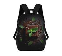 sinyumoney Zaino con stampa 3D Fresh Pitaya Borsa da scuola leggera per bambini, ideale per viaggi e lezioni, per studenti universitari e colleghi, Gustoso cioccolato dolce, 17"