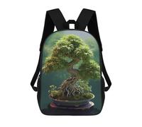 sinyumoney Zaino con stampa 3D per bambini Bear Soldier Funny, zaino alla moda per scuola, viaggi e tempo libero, grande zaino da giorno per ragazzi e ragazze, Cannabonsai, 17"