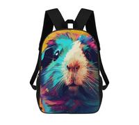 sinyumoney Zaino con stampa 3D per bambini Galactic Infinity, zaino alla moda per scuola, viaggi e tempo libero, grande zaino da giorno per ragazzi e ragazze, Guinea Pig Colorful, 17"