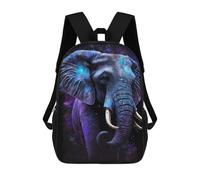 sinyumoney Zaino con stampa 3D per bambini Kangaroo in Space Flowers, zaino alla moda per scuola, viaggi e tempo libero, grande zaino da giorno per ragazzi e ragazze, Stile 2., 17"