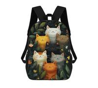 sinyumoney Zaino con stampa 3D per bambini Magical Wizard Cats, Zaino alla moda per scuola, viaggi e tempo libero, grande zaino da giorno per ragazzi e ragazze, Stile-23, 17"