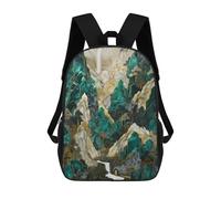 sinyumoney Zaino con stampa 3D per bambini Majestic Sakura Kingdom, zaino alla moda per scuola, viaggi e tempo libero, grande zaino per ragazzi e ragazze, Pathway To Shangri la Arte, 17"