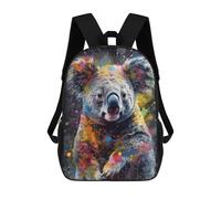 sinyumoney Zaino con stampa 3D per bambini, stile casual e alla moda, ideale per ragazze e ragazzi., Koala Painting, 17"