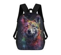 sinyumoney Zaino da scuola per bambini stampato 3D (dimensioni: pittura dalmata) - grande capacità, zaini da viaggio alla moda, zaini per la scuola per bambini, Dingo Dog Painting, 17"