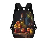 sinyumoney Zaino da scuola per bambini stampato 3D, zaino alla moda, zaino per il tempo libero, zaino da viaggio, grande zaino per ragazzi e ragazze, France Kitchen Vibes, 17"