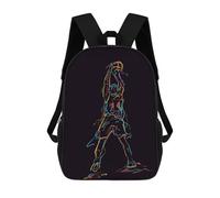 sinyumoney Zaino Di Moda Stampato In 3D Per Bambini Abstract Basketball Player Zaino Scuola Per Bambini E Ragazze, Zaini Scuola Primaria, Zaini Per Adolescenti 17inch