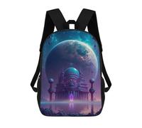 sinyumoney Zaino Galactic Gateway -2 borse per la scuola, zaini da viaggio, borsa per libri, zaino per cartoni animati con grande capacità per ragazzi e ragazze, Galactic Gateway -2, 17"