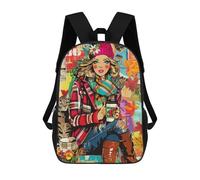 sinyumoney Zaino Knightly Valor in Golden Light Zaino scolastico stampato 3D per ragazzi e ragazze, zaino per computer portatile per bambini/studenti/adulti, Stile: 11., 17"