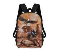 sinyumoney Zaino Moda Stampato In 3D Per Bambini Gamer Rabbit Zaino Scuola Per Bambini E Ragazze, Zaini Scuola Primaria, Zaini Per Adolescenti, Native American Girl, 17"