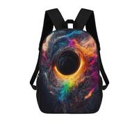 sinyumoney Zaino Per Bambini 3D Colorful Cosmic Vortex Borse Stampate Zaino Scolastico Borse Scolastiche Leggere Zainetto Divertente Alla Moda Zaino Per Studenti Per Bambini 17inch