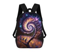 sinyumoney Zaino Per Bambini 3D Cosmic Spiral Tree Borse Stampate Zaino Scolastico Borse Scolastiche Leggere Zainetto Divertente Alla Moda Zaino Per Studenti Per Bambini 17inch