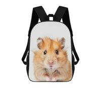 sinyumoney Zaino Per Bambini 3D Cute Baby Hamster Borse Stampate Zaino Scolastico Borse Scolastiche Leggere Zainetto Divertente Alla Moda Zaino Per Studenti Per Bambini 17inch