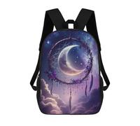 sinyumoney Zaino Per Bambini 3D Enchanted Celestial Dreamcatcher -1 Borse Stampate Zaino Scolastico Borse Scolastiche Leggere Zainetto Divertente Alla Moda Zaino Per Studenti Per Bambini 17inch