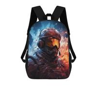 sinyumoney Zaino Per Bambini 3D Future Soldier 1 Borse Stampate Zaino Scolastico Borse Scolastiche Leggere Zainetto Divertente Alla Moda Zaino Per Studenti Per Bambini 17inch