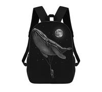 sinyumoney Zaino Per Bambini 3D Hitching A Ride Borse Stampate Zaino Scolastico Borse Scolastiche Leggere Zainetto Divertente Alla Moda Zaino Per Studenti Per Bambini 17inch