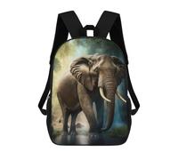 sinyumoney Zaino Per Bambini 3D Jungle Elephant Majesty Borse Stampate Zaino Scolastico Borse Scolastiche Leggere Zainetto Divertente Alla Moda Zaino Per Studenti Per Bambini 17inch