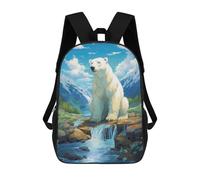 sinyumoney Zaino Per Bambini A Bear in The Mountains Per Ragazzi E Ragazze, Zaino Da Viaggio Per Bambini, Zaino Scolastico Per Adolescenti 17inch