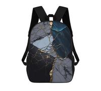 sinyumoney Zaino Per Bambini Abstract Marble Kintsugi Per Ragazzi E Ragazze, Zaino Da Viaggio Per Bambini, Zaino Scolastico Per Adolescenti 17inch