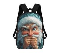 sinyumoney Zaino Per Bambini Angry Christmas Elf Funny Per Ragazzi E Ragazze, Zaino Da Viaggio Per Bambini, Zaino Scolastico Per Adolescenti 17inch