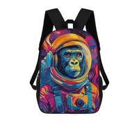 sinyumoney Zaino Per Bambini Astronaut Gorilla Space Per Ragazzi E Ragazze, Zaino Da Viaggio Per Bambini, Zaino Scolastico Per Adolescenti 17inch