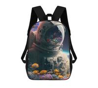 sinyumoney Zaino Per Bambini Astronaut's Helmet Garden Zaino Scolastico 3D Borsa Scolastica Zaino Scolastico Per Bambini Borse Scolastiche Zaino Alla Moda Con Tasca Borse Per Libri 17inch