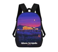 sinyumoney Zaino Per Bambini Athens Acropolis Night Per Ragazzi E Ragazze, Zaino Da Viaggio Per Bambini, Zaino Scolastico Per Adolescenti 17inch