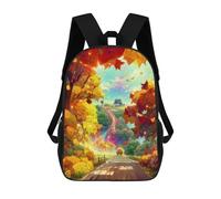 sinyumoney Zaino Per Bambini Autumn Road Fantasy Per Ragazzi E Ragazze, Zaino Da Viaggio Per Bambini, Zaino Scolastico Per Adolescenti 17inch